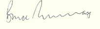 Bruce Murray signature